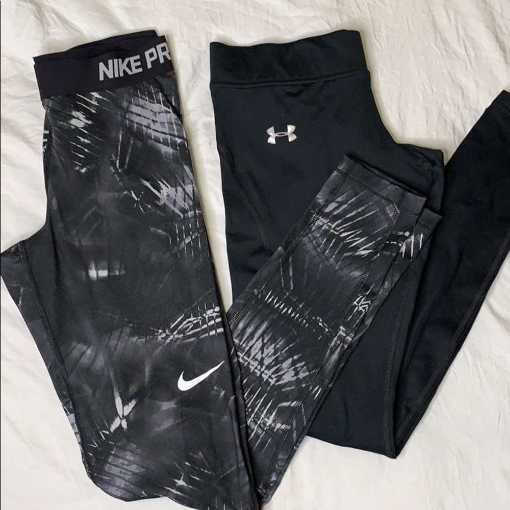 Nike and Under Armour leggings